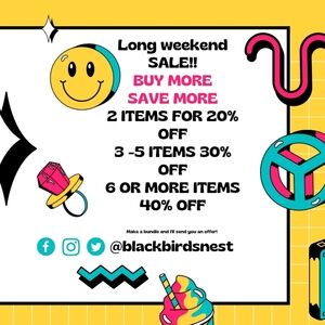 LONG WKND SALE!!